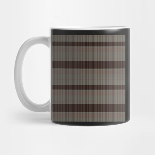 Dark Academia Aesthetic Calan 1 Hand Drawn Textured Plaid Pattern by GenAumonier